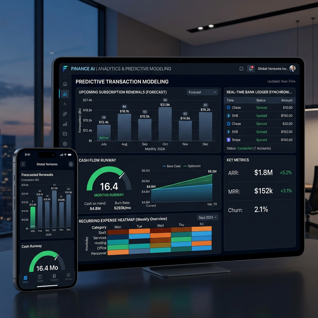 Predictive Cash Flow Modeling and Transaction Renewal Heatmap