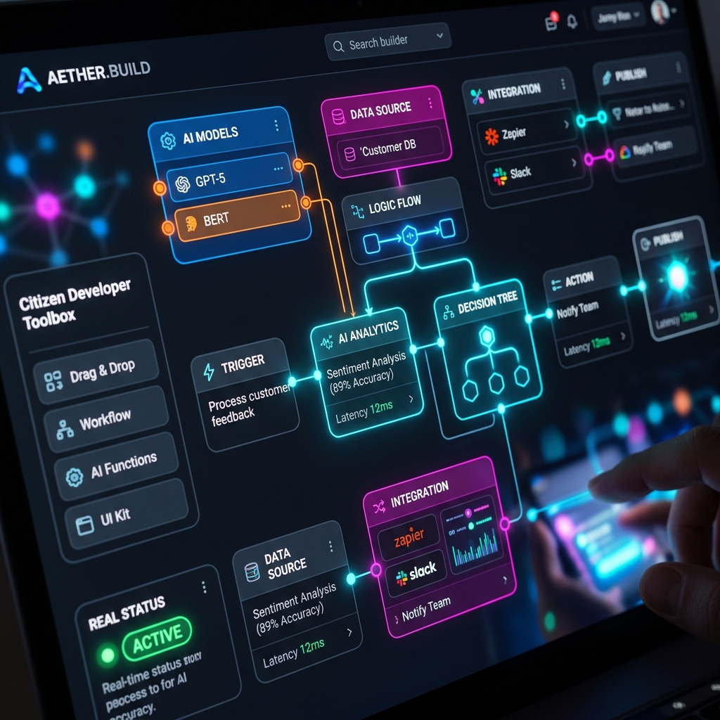 Visual AI Workflow Builder